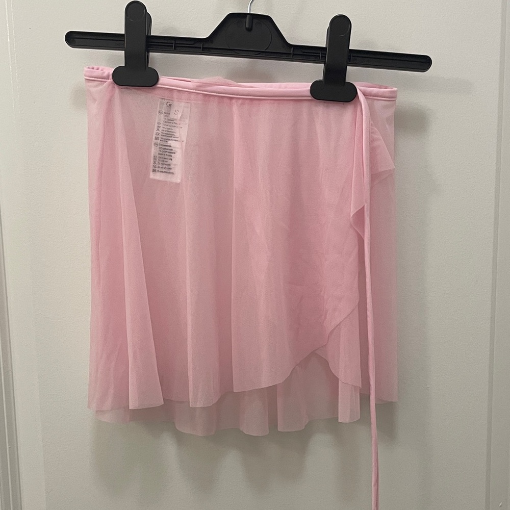 Nikolay Grishko pink mesh skirt with tie size S